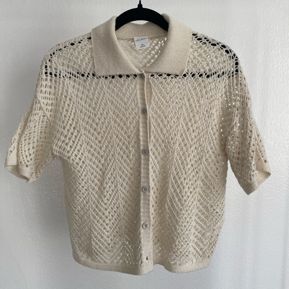 Wild Fable Short Sleeve Crochet Top - Picture 1 of 7